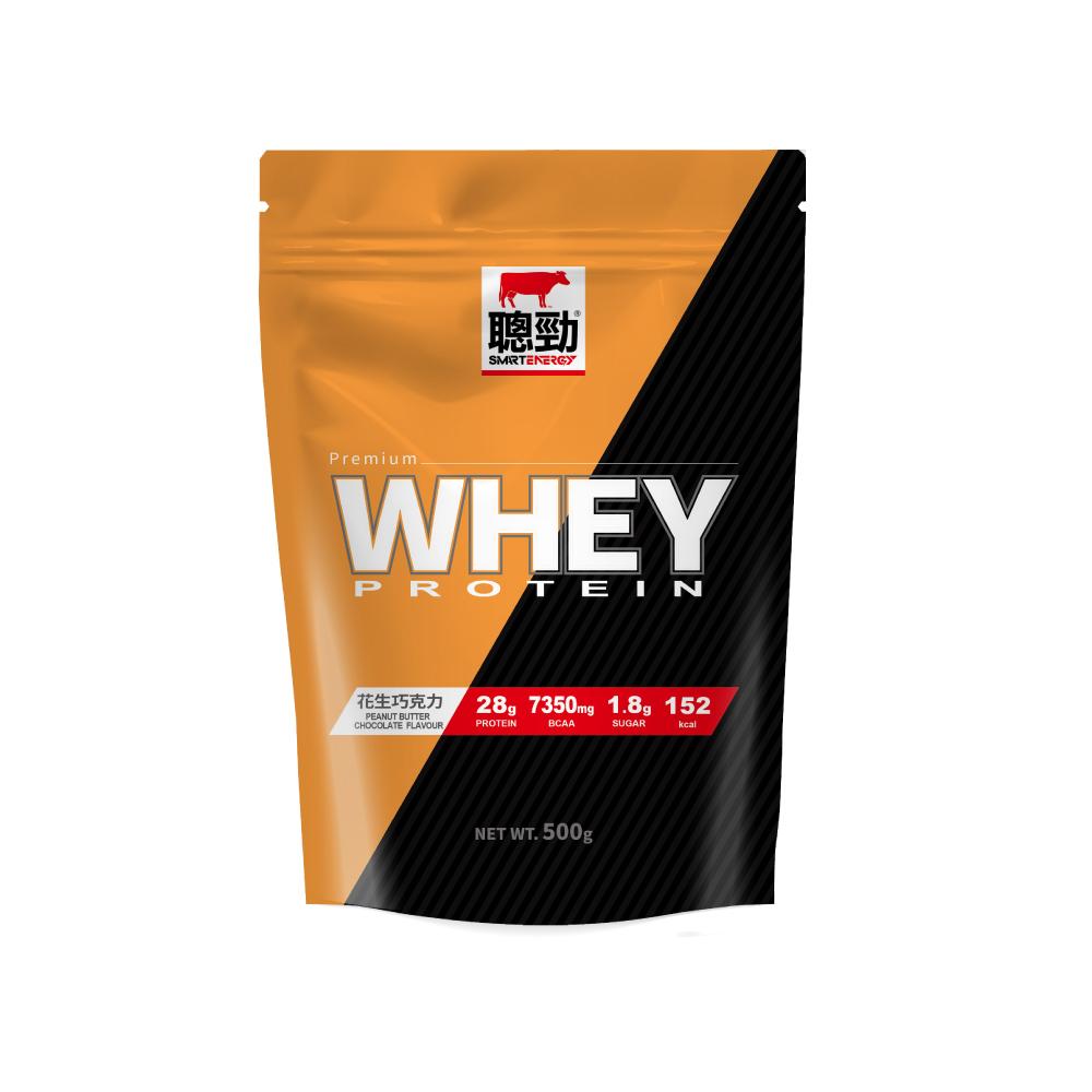 【紅牛】聰勁即溶乳清蛋白500g-花生巧克力風味