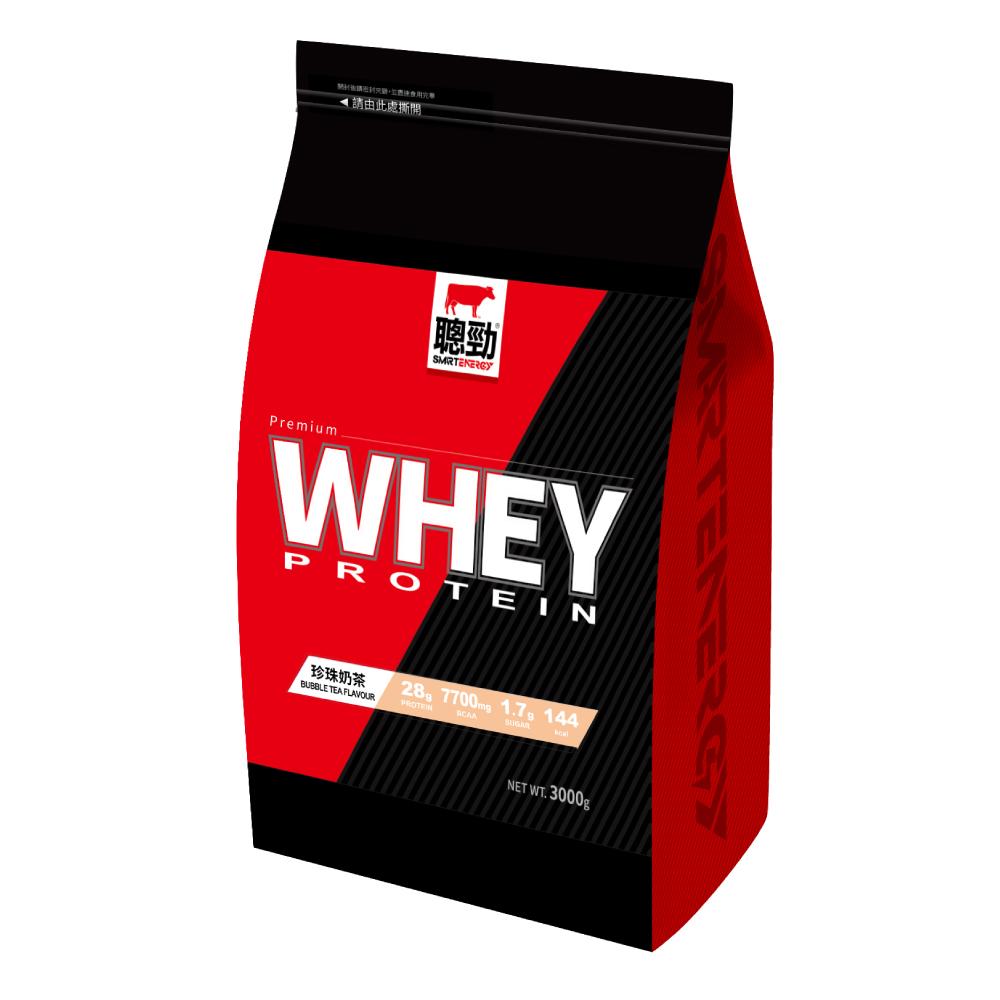 【紅牛】聰勁即溶乳清蛋白3kg-珍珠奶茶風味